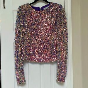 Endless Rose Multicolor Sequin Blouse